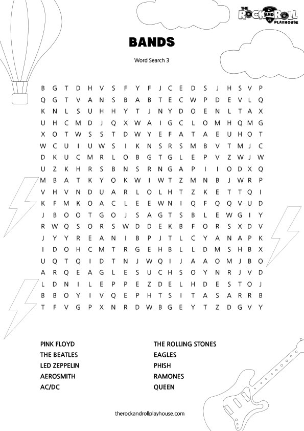 BANDS wordsearch3
